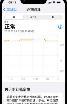 排湖风景区iPhone手机维修如何在iPhone开启'步行稳定性通知'