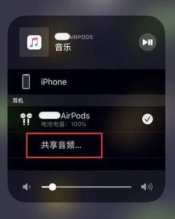 排湖风景区苹果14音频维修点分享iPhone14音频共享设置方法 