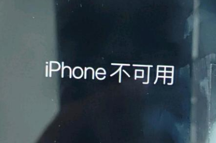 排湖风景区苹果服务网点分享锁屏界面显示“iPhone 不可用”如何解决 