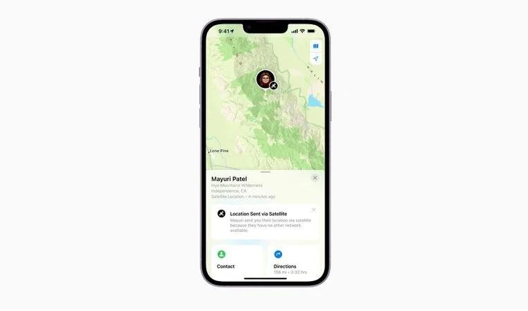 排湖风景区苹果14维修分享iPhone14系列中 FindMy功能通过卫星分享位置方法教程 