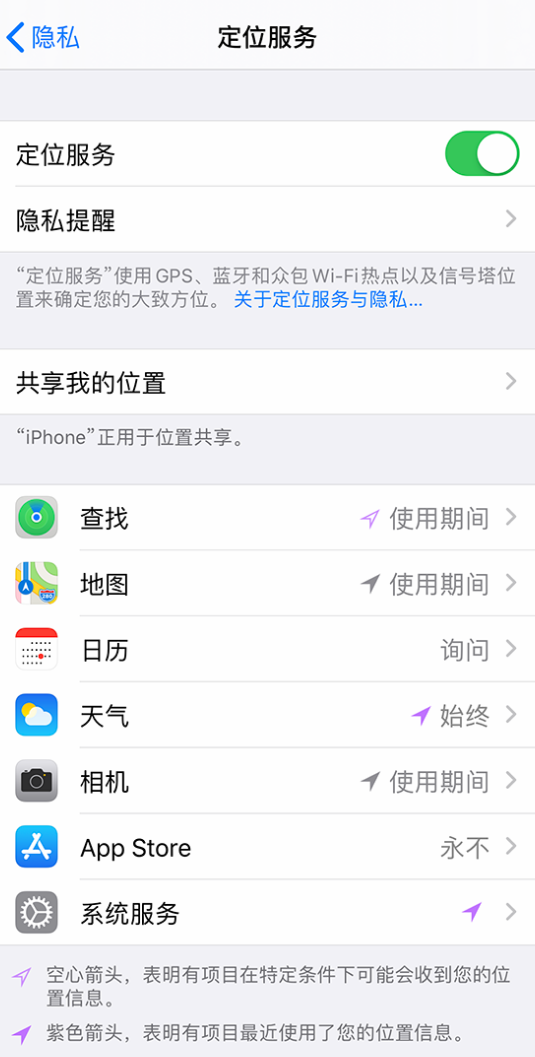 排湖风景区苹果手机维修分享iPhone 状态栏中时间显示为蓝色图标是什么情况 